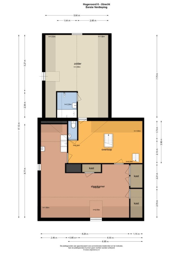 Hogenoord 6, Utrecht plattegrond-2