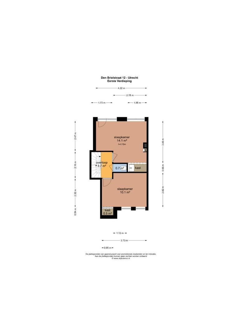 Den Brielstraat 12, Utrecht plattegrond-2