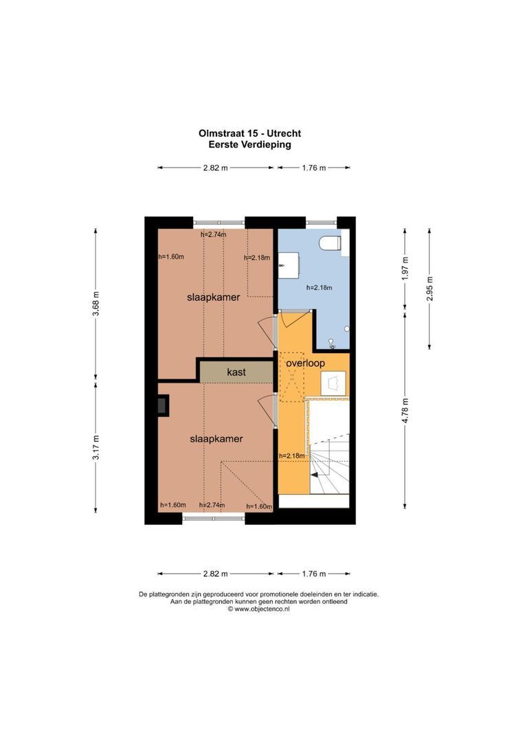 Olmstraat 15, Utrecht plattegrond-3