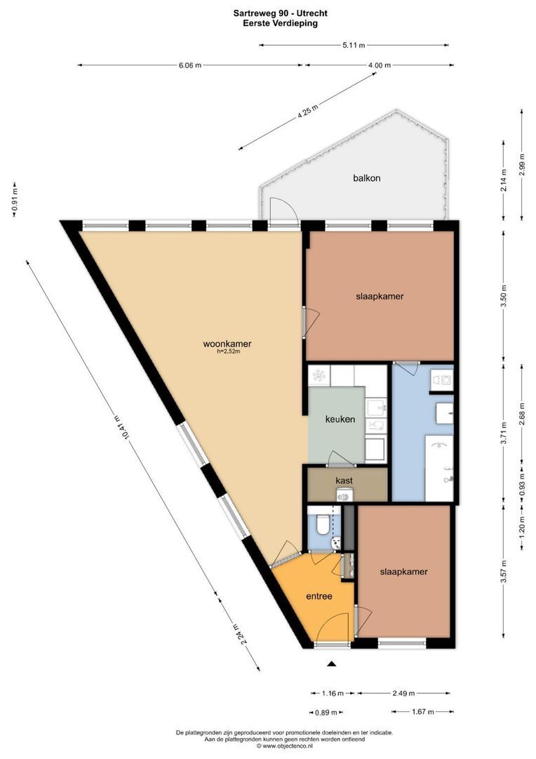 Sartreweg 90, Utrecht plattegrond-0