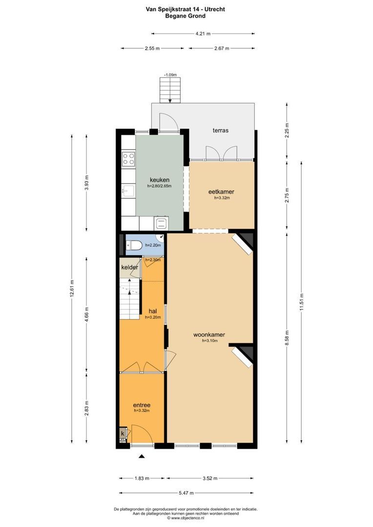 Van Speijkstraat 14, Utrecht plattegrond-1