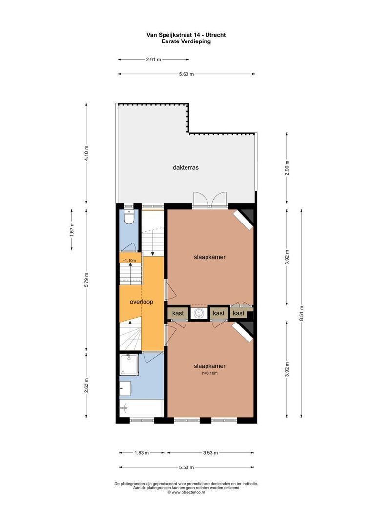 Van Speijkstraat 14, Utrecht plattegrond-2