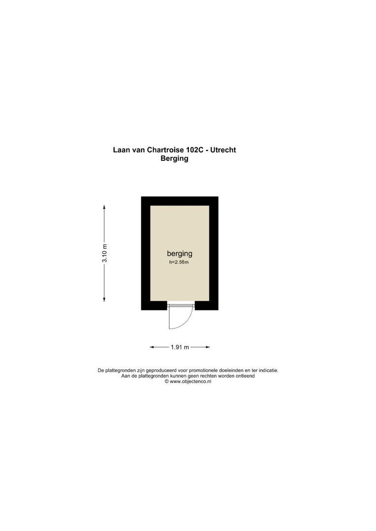 Laan van Chartroise 102 C, Utrecht plattegrond-2