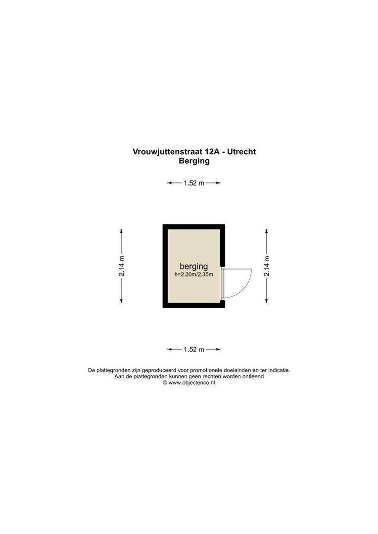 Vrouwjuttenstraat 12 A, Utrecht plattegrond-7