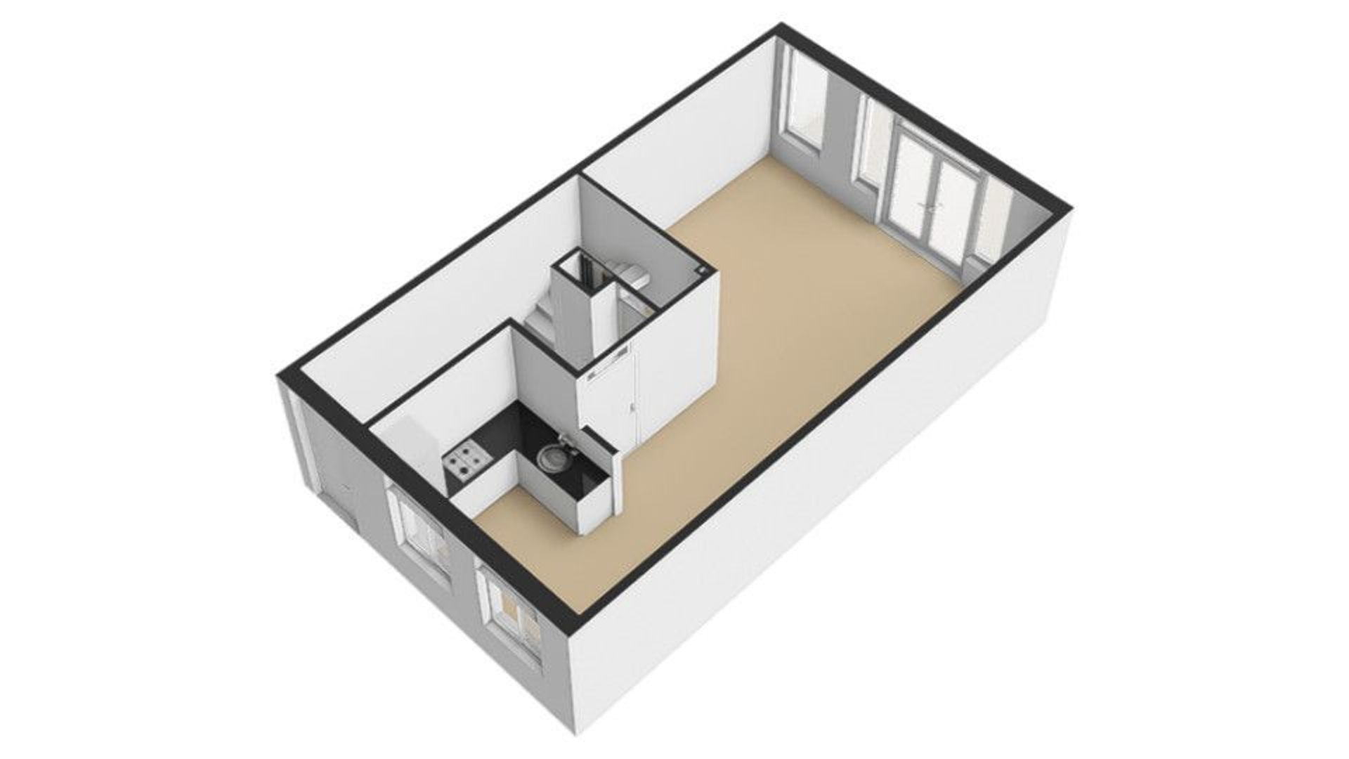 Vrouwjuttenstraat 12 A, Utrecht plattegrond-2