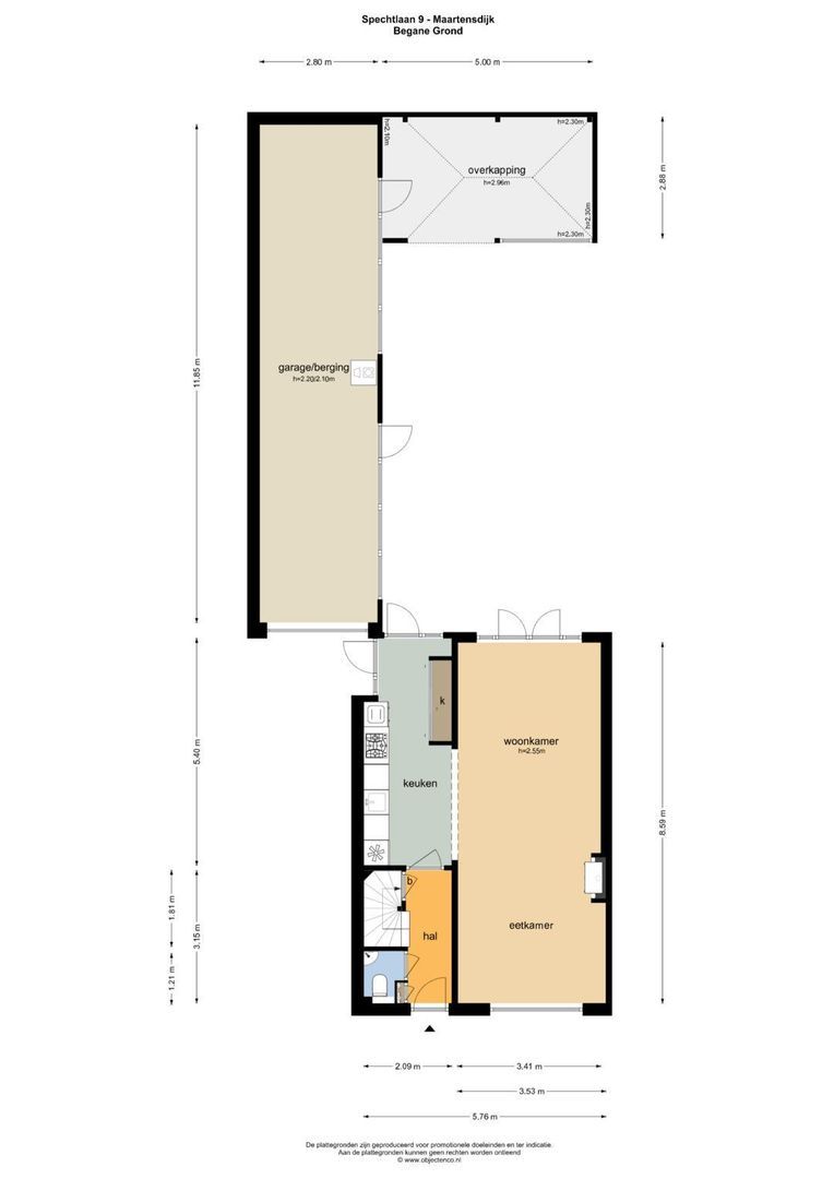 Spechtlaan 9, Maartensdijk plattegrond-1