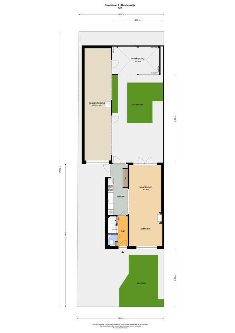Spechtlaan 9, Maartensdijk plattegrond-0