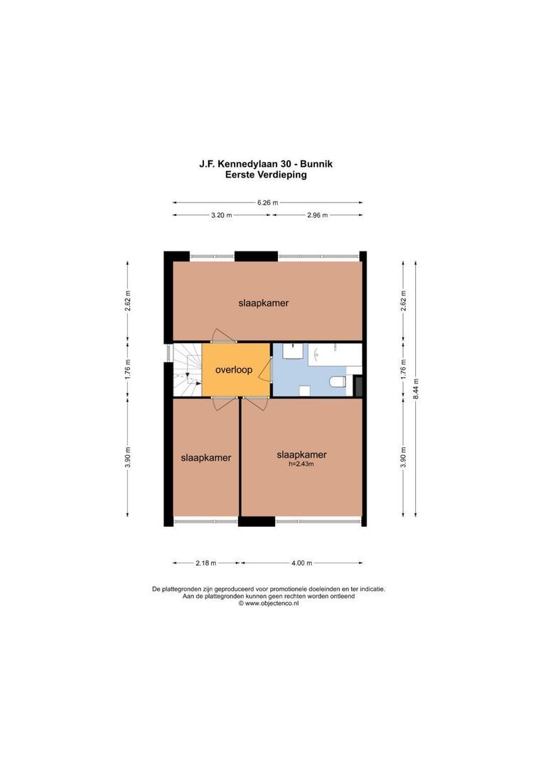 J F Kennedylaan 30, Bunnik plattegrond-2
