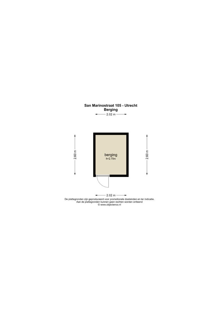 San Marinostraat 105, Utrecht plattegrond-3