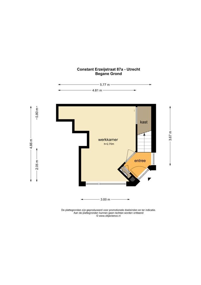 Constant Erzeijstraat 87 A, Utrecht plattegrond-0