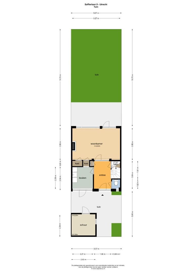 Saffierlaan 9, Utrecht plattegrond-0