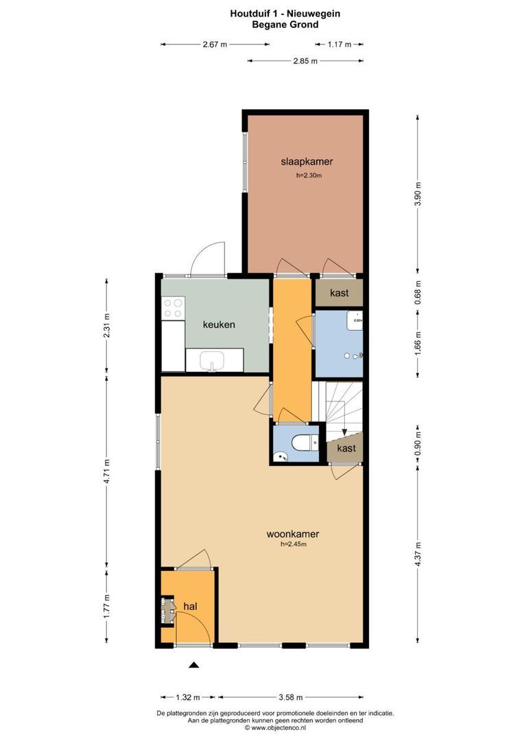 Houtduif 1, Nieuwegein plattegrond-0