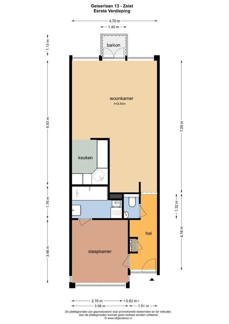 Geiserlaan 13, Zeist plattegrond-0