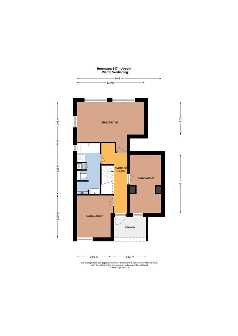 Herenweg 317, Utrecht plattegrond-2