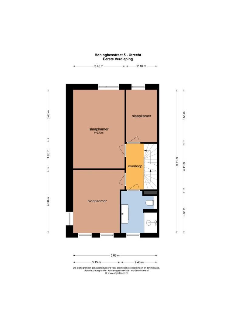 Honingbesstraat 5, Utrecht plattegrond-2