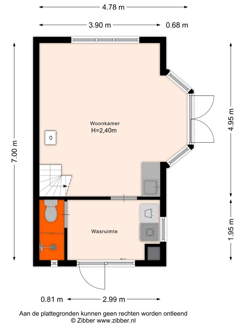 Bergweg 186, Zeist plattegrond-4