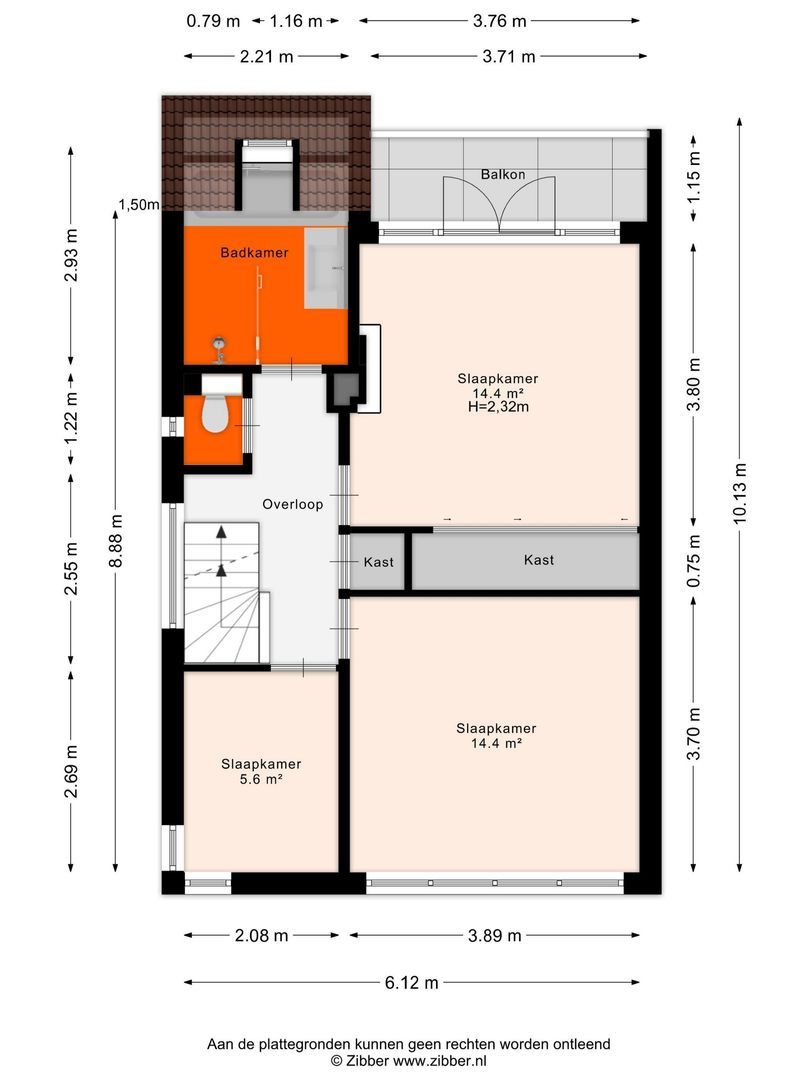 Bergweg 186, Zeist plattegrond-1