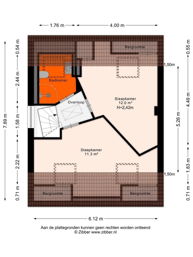 Bergweg 186, Zeist plattegrond-2