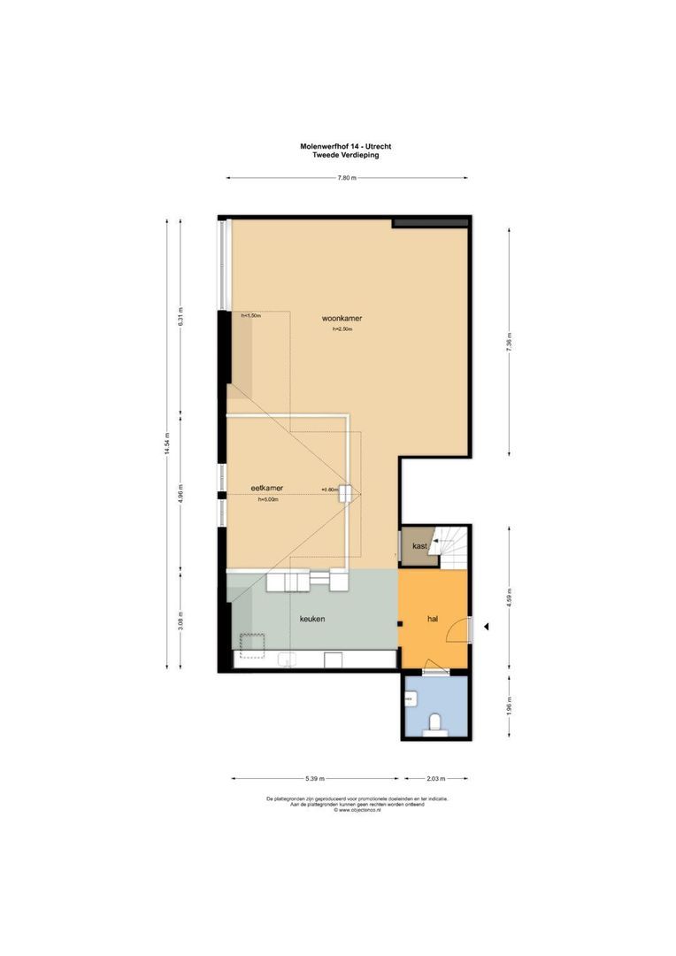 Molenwerfhof 14, Utrecht plattegrond-0