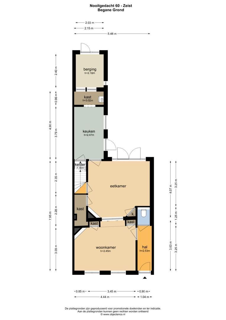 Nooitgedacht 60, Zeist plattegrond-0