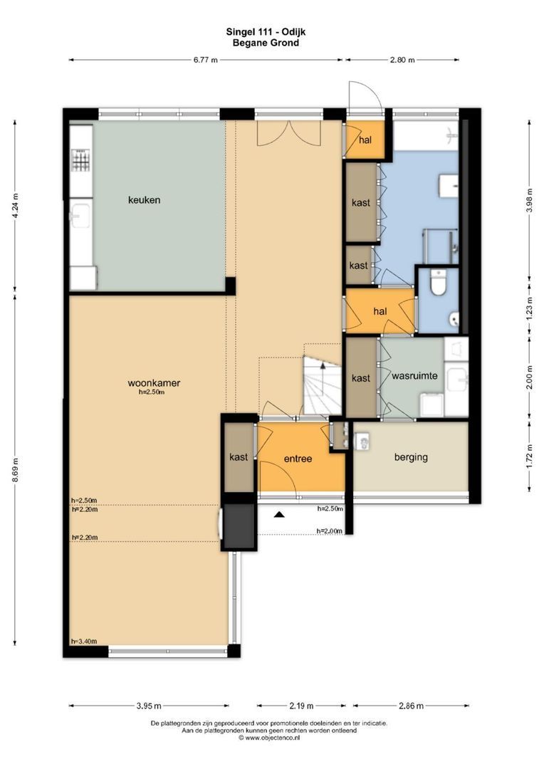 Singel 111, Odijk plattegrond-0