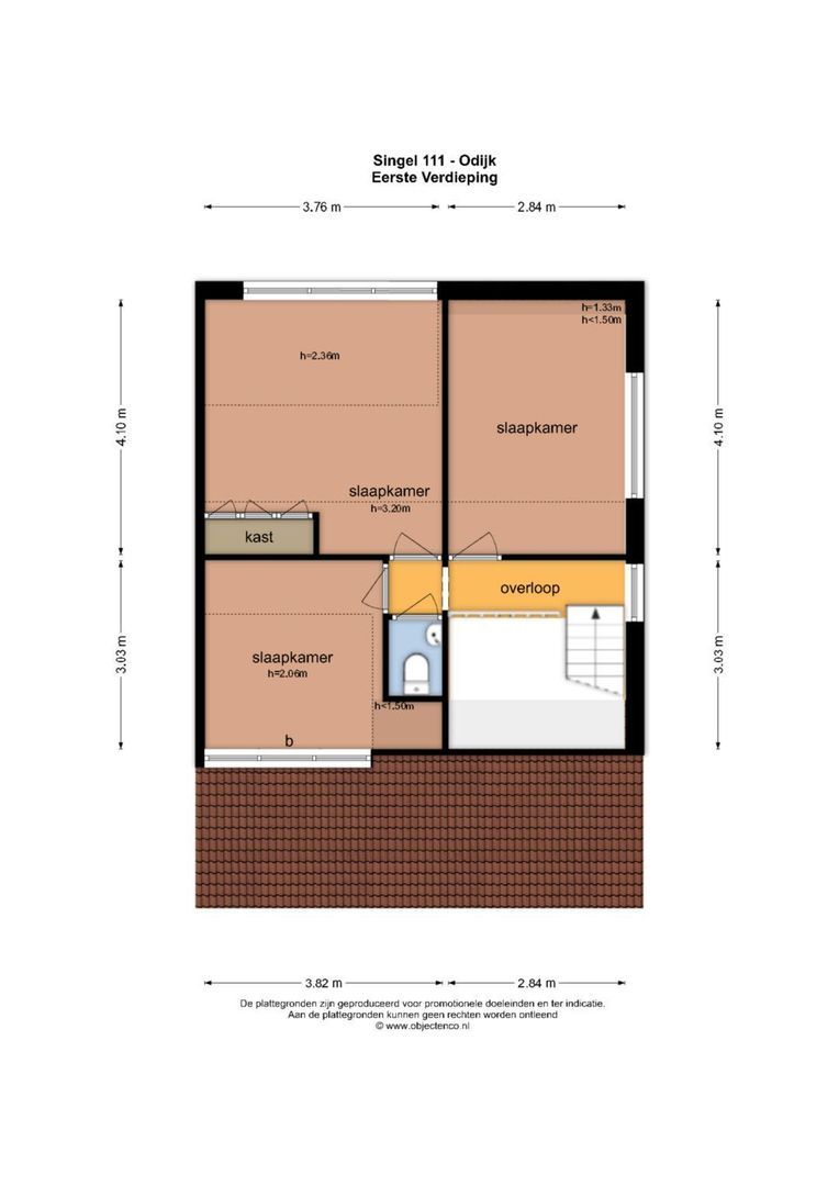 Singel 111, Odijk plattegrond-2