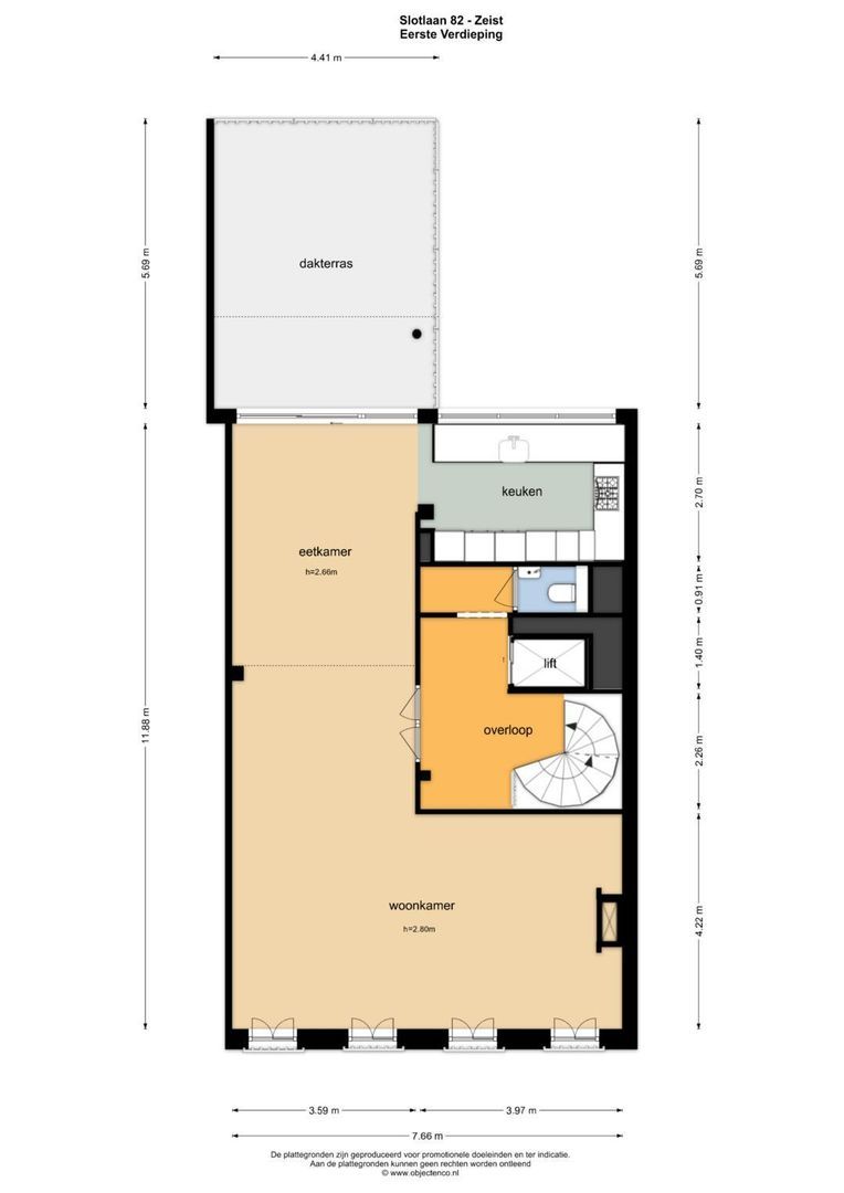 Slotlaan 82, Zeist plattegrond-2