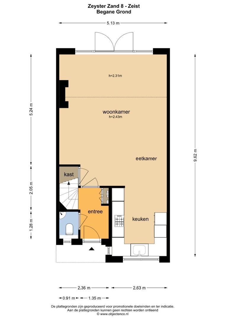 Zeyster Zand 8, Zeist plattegrond-0