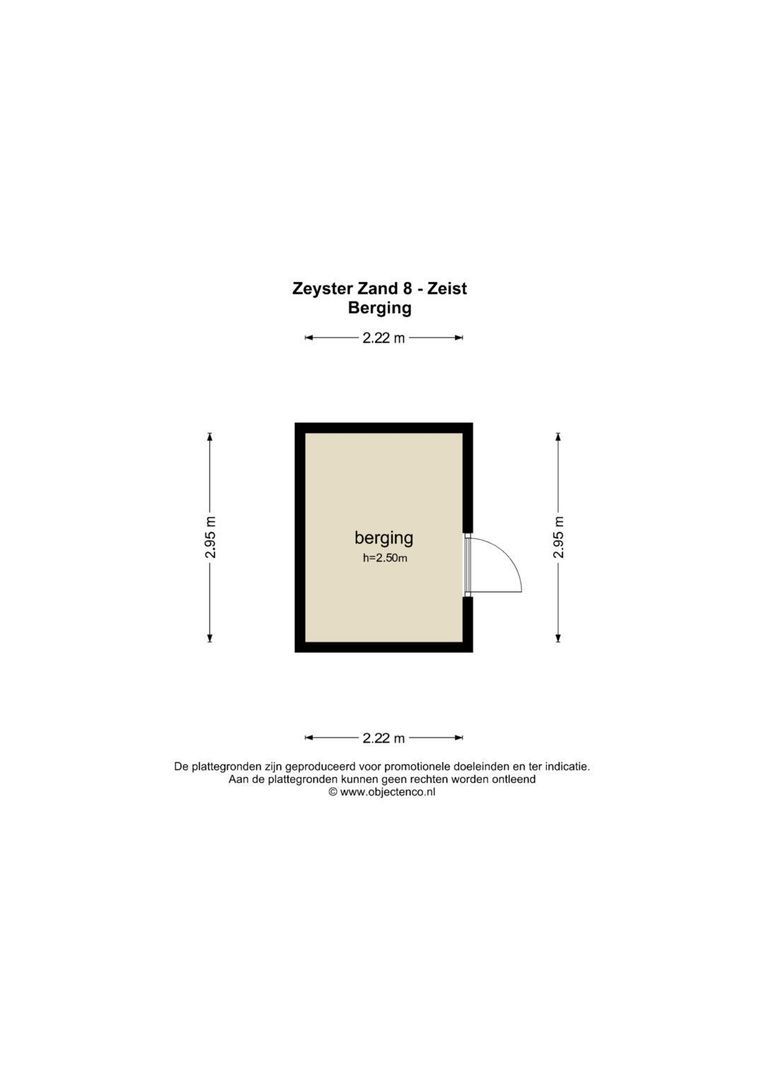 Zeyster Zand 8, Zeist plattegrond-8