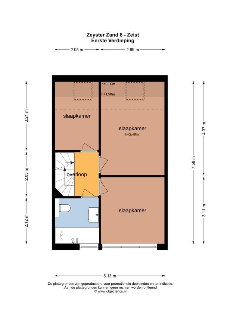 Zeyster Zand 8, Zeist plattegrond-4