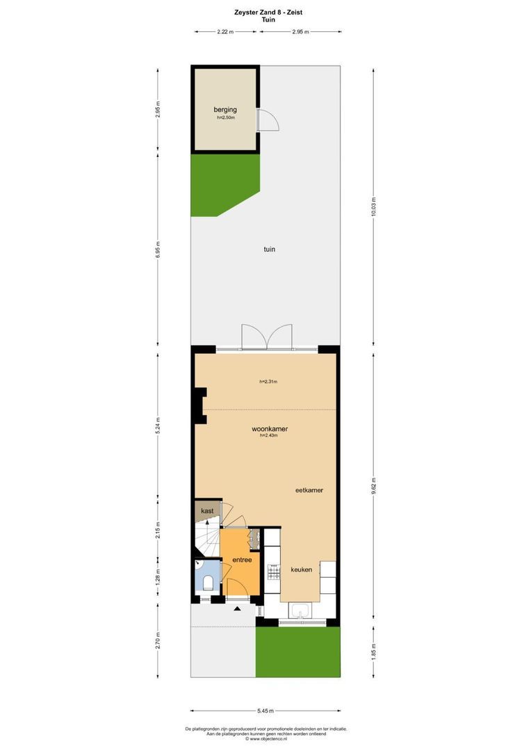 Zeyster Zand 8, Zeist plattegrond-2