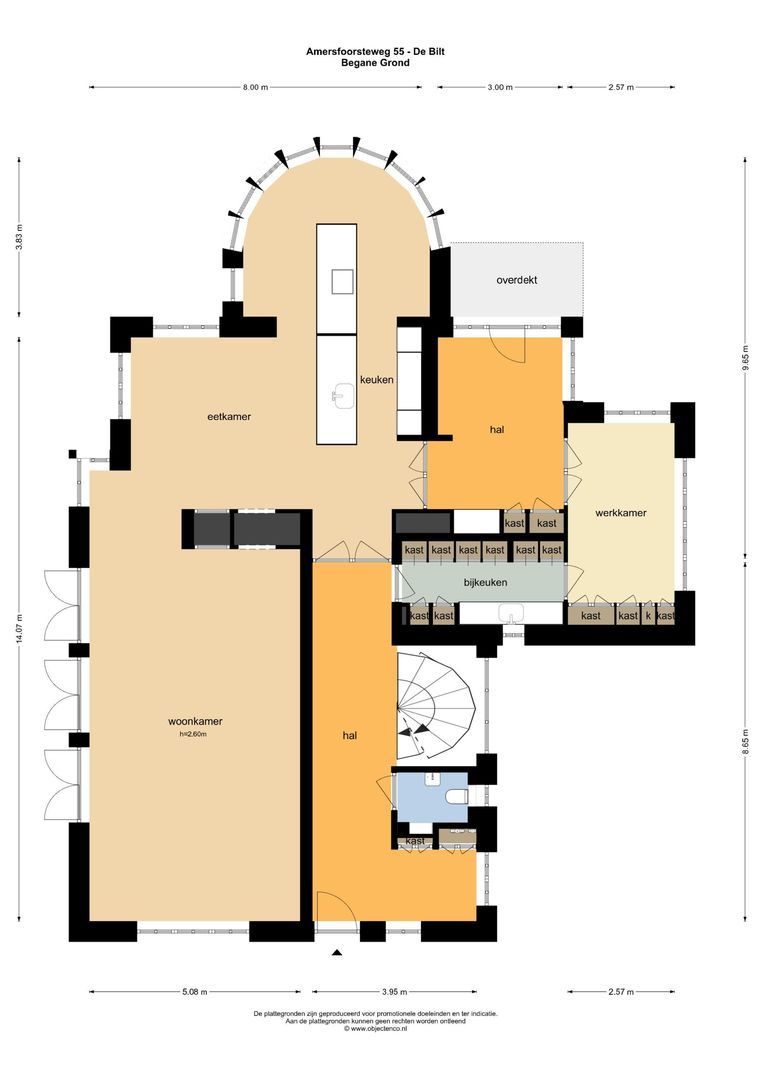 Amersfoortseweg 55, De Bilt plattegrond-0