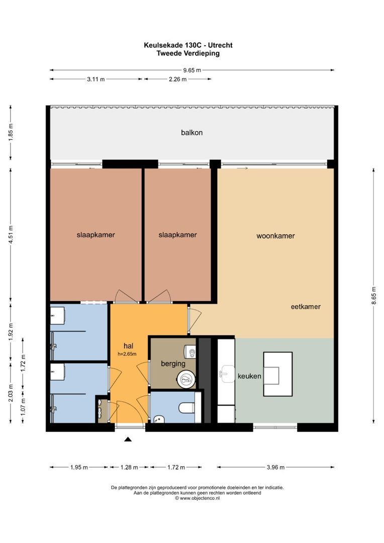 Keulsekade 130 C, Utrecht plattegrond-0