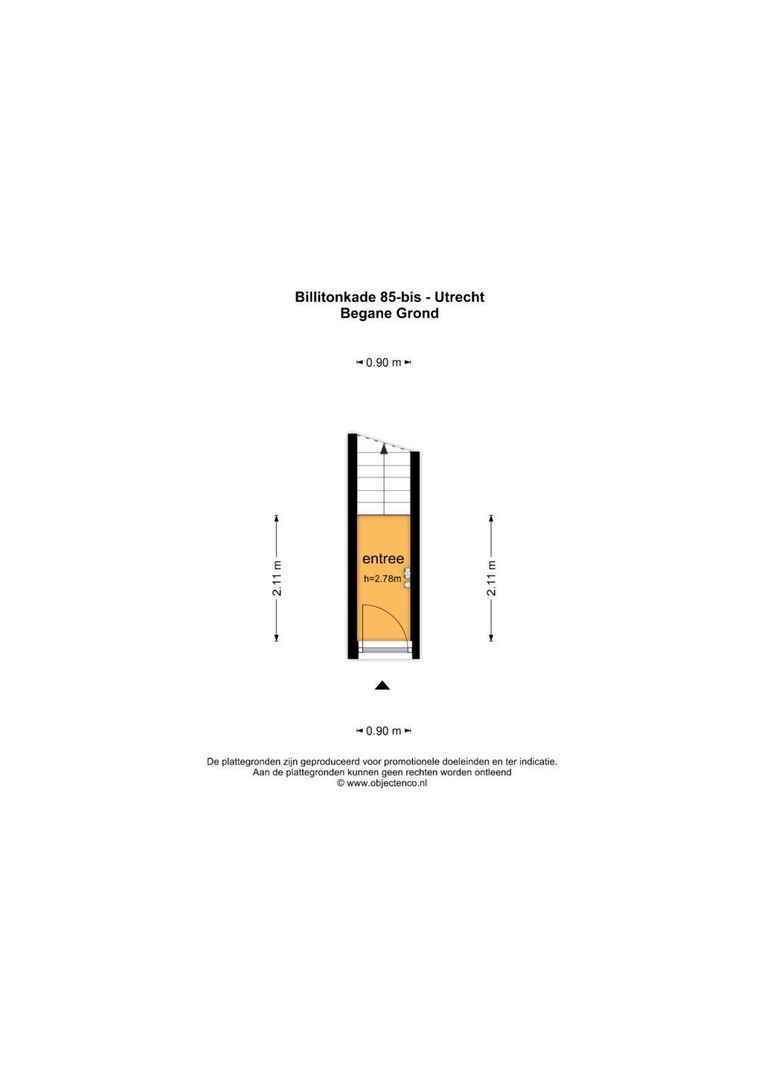 Billitonkade 85 BS, Utrecht plattegrond-0