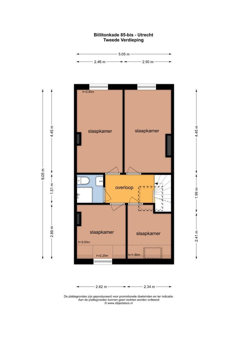 Billitonkade 85 BS, Utrecht plattegrond-2