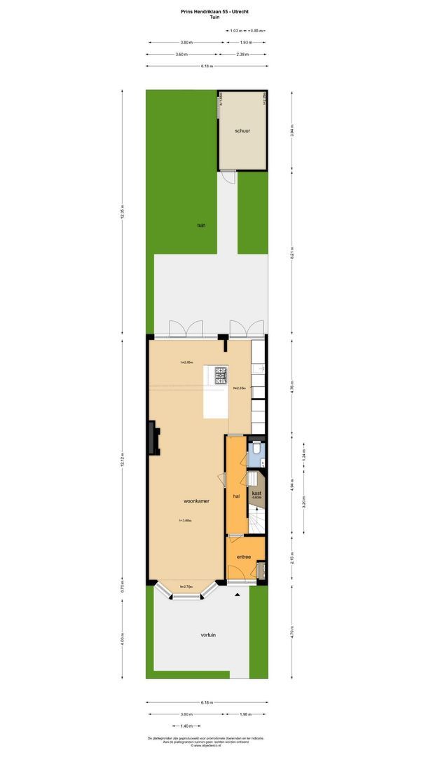 Prins Hendriklaan 55, Utrecht plattegrond-0