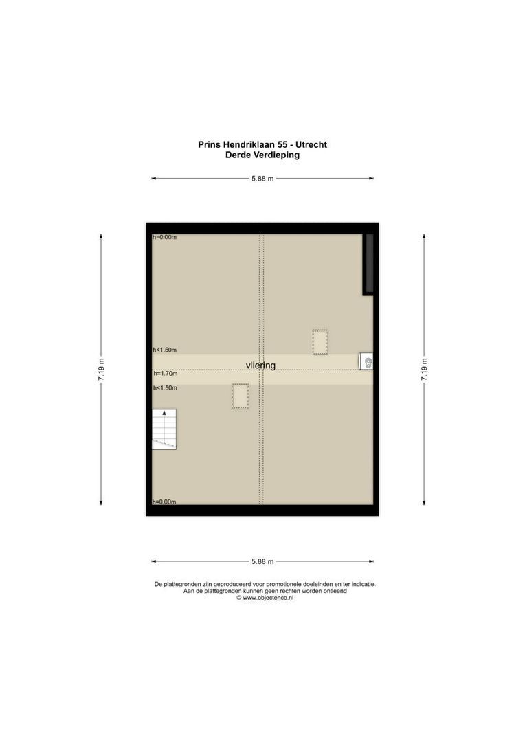 Prins Hendriklaan 55, Utrecht plattegrond-4