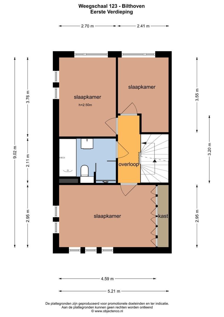 Weegschaal 123, Bilthoven plattegrond-1