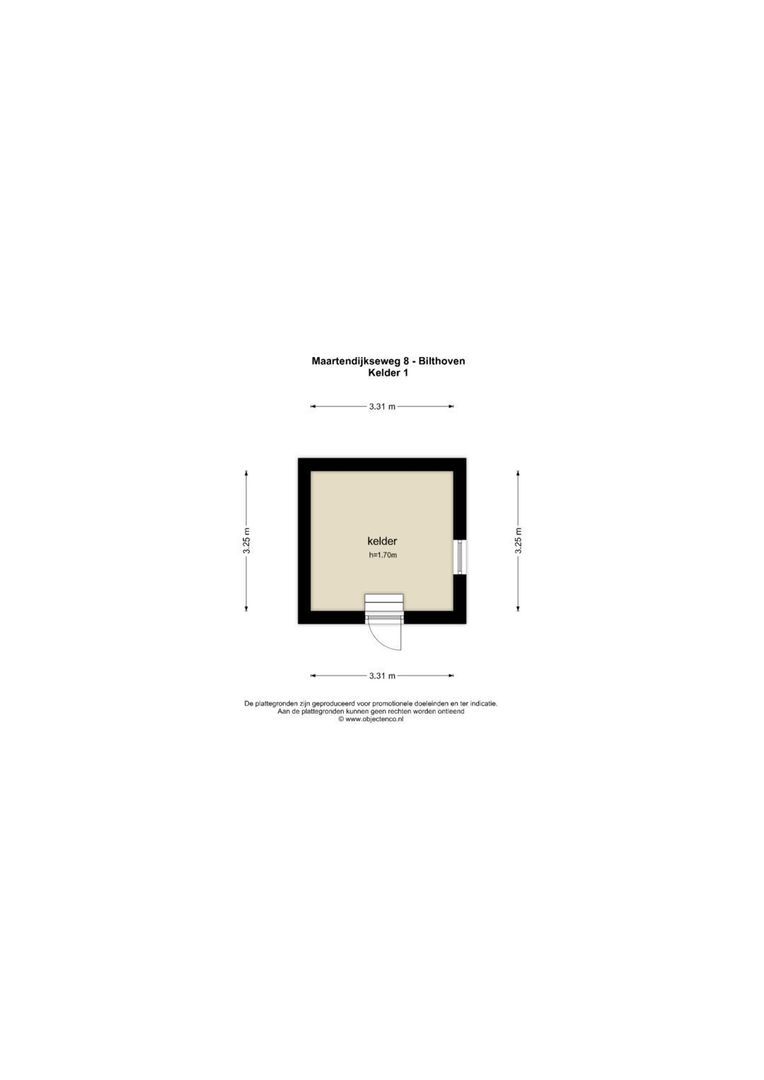 Maartensdijkseweg 8, Bilthoven plattegrond-2