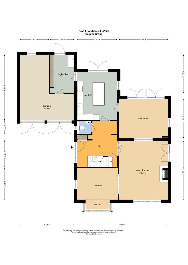 Prof. Lorentzlaan 4, Zeist plattegrond-0