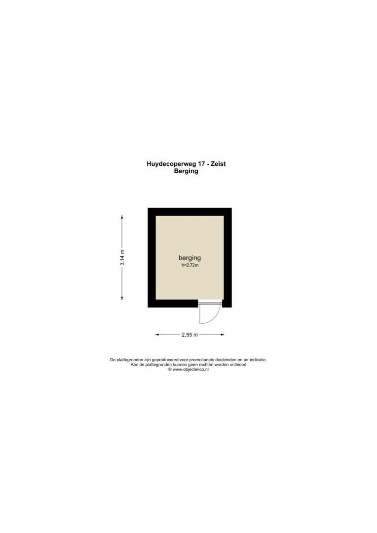 Huydecoperweg 17, Zeist plattegrond-2