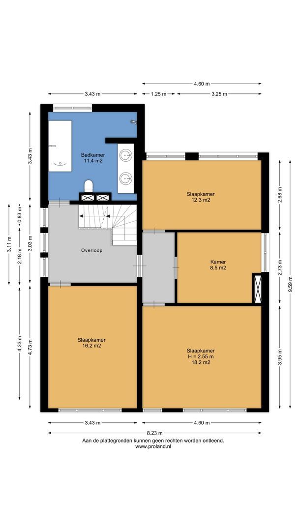Rozenstraat 43, Enschede plattegrond-1