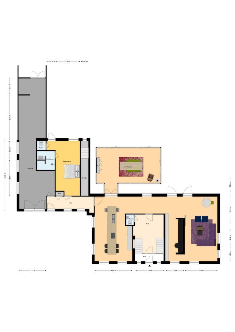 Oranjestraat 46, Tubbergen plattegrond-0