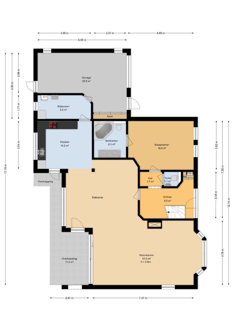 Groot Tegeler 37, Enschede plattegrond-0