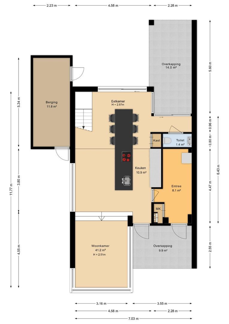 Schaddenspoor 9, Enschede plattegrond-0