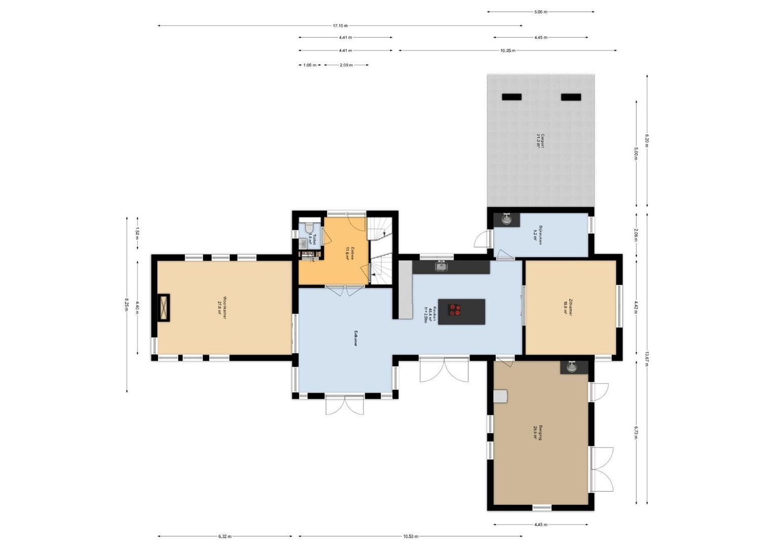 Telgendijk 77, Enschede plattegrond-0