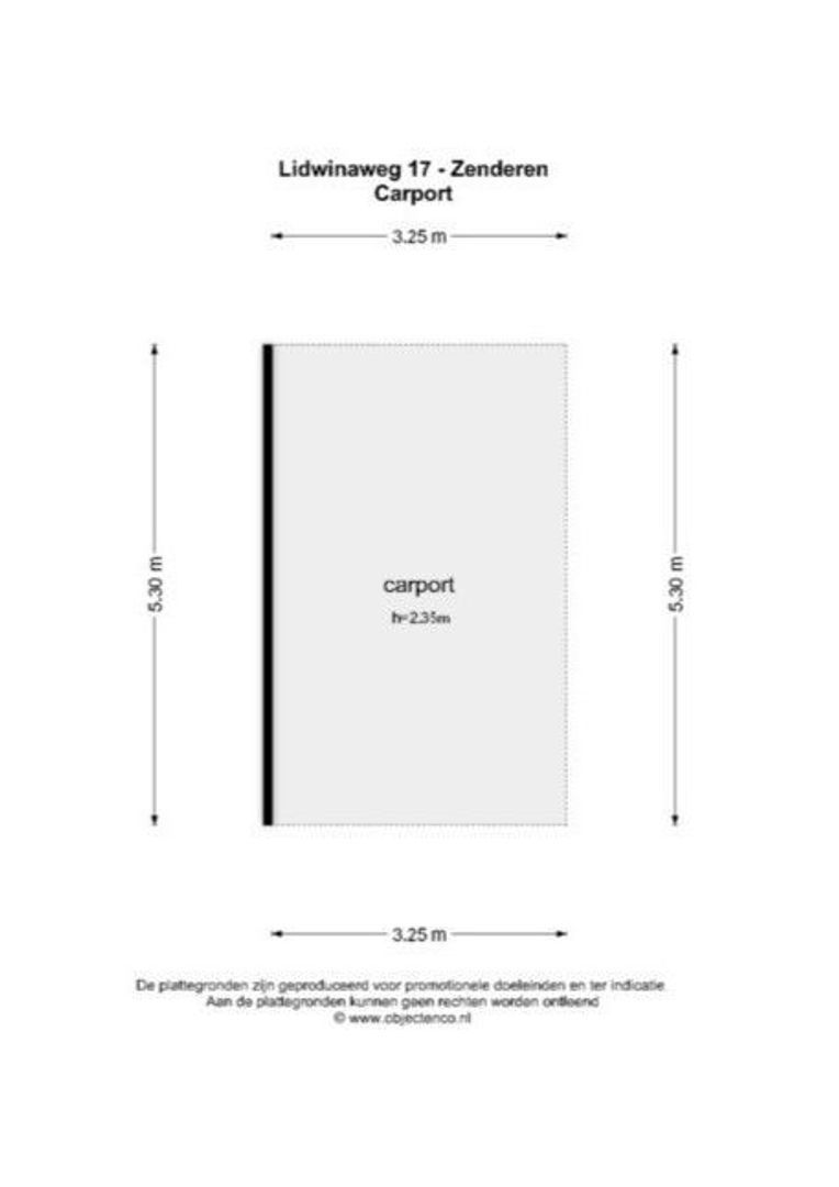 Lidwinaweg 17, Zenderen plattegrond-2