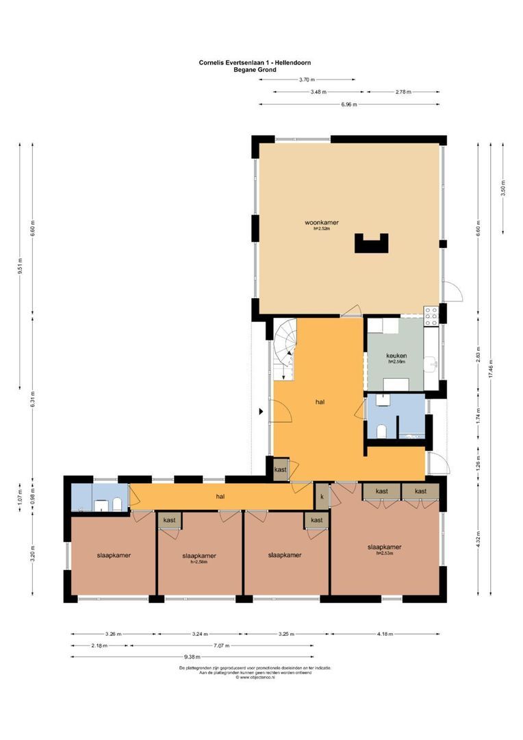Cornelis Evertsenlaan 1, Nijverdal plattegrond-0