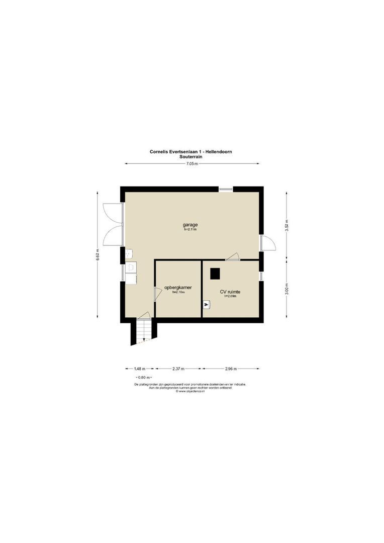 Cornelis Evertsenlaan 1, Nijverdal plattegrond-2