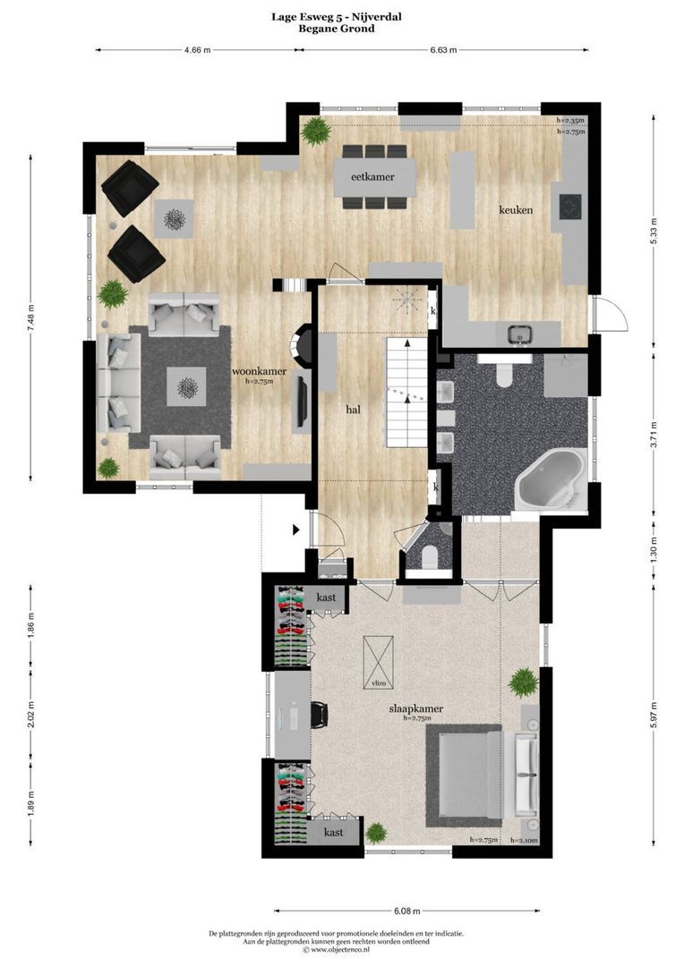 Lage Esweg 5 a, Nijverdal plattegrond-0